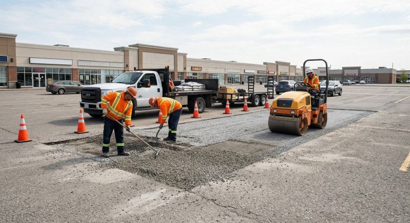 Parking Lot Gravel Repair in Buford, GA